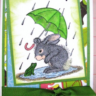 Rain bunny card