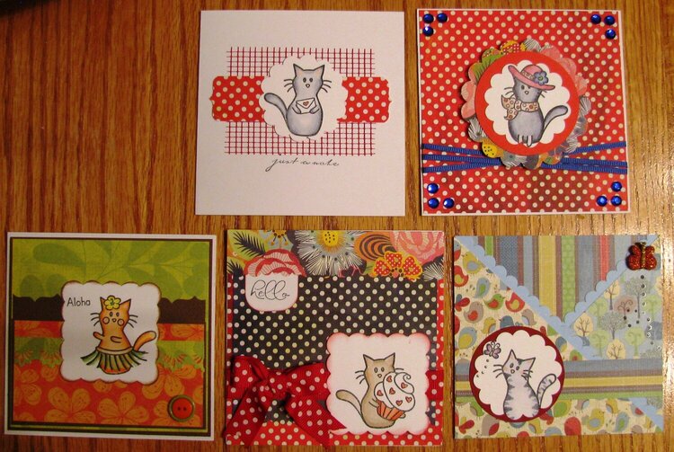 Kitty card set