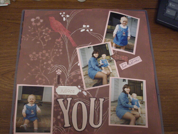 &quot;I Adore You&quot;  full front of layout