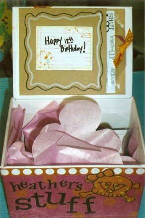Inside Birthday Suprise box