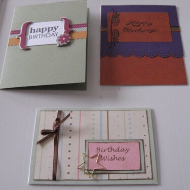 Birthday Cards from my Card Makin friends!