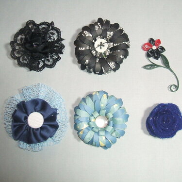 Black and Blue flowers!