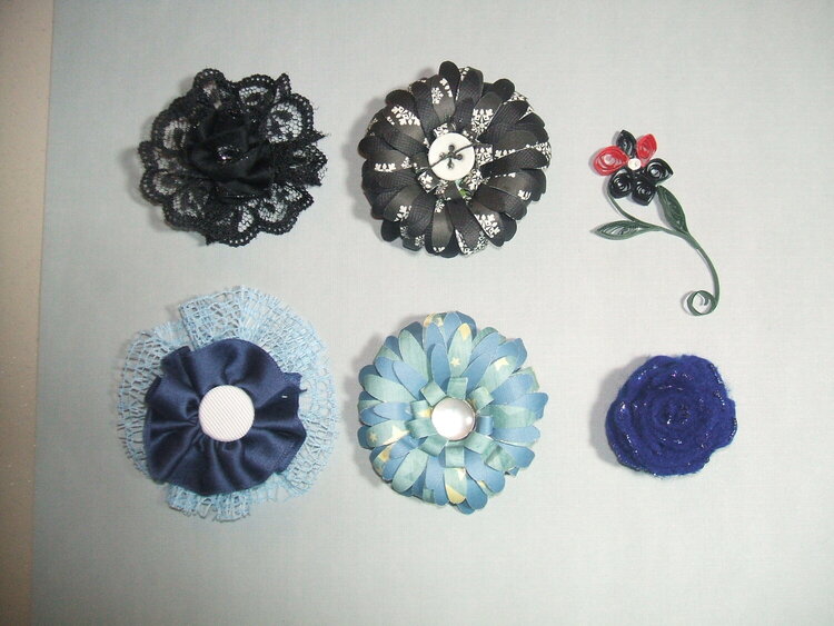 Black and Blue flowers!