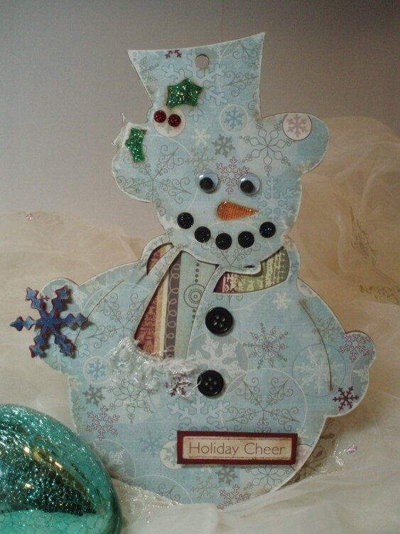 Snowman Chipboard Album