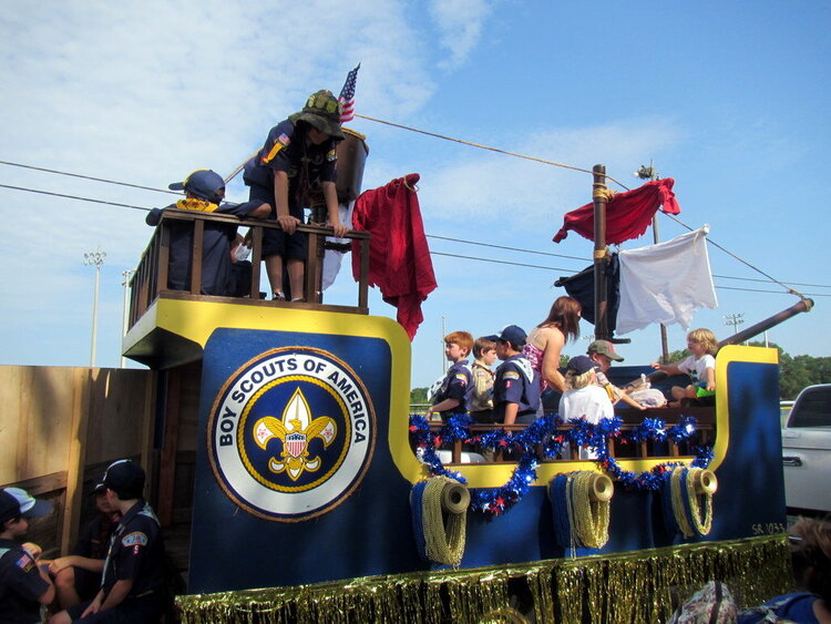 Scout Float 4th of July