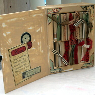 Christmas box of mini books- inside