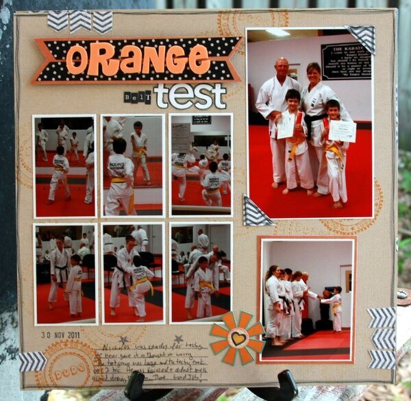 Orange Belt Test