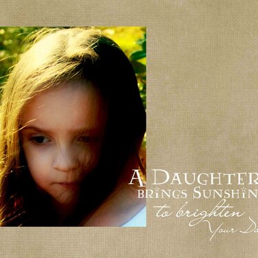 A Daughter Brings
