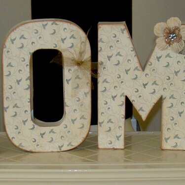 Altered &quot;HOME&quot; letters