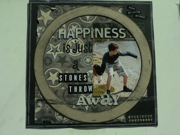 Happiness is just a stones throw away