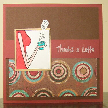 Thanks a latte card
