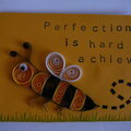 Quilled Bee card