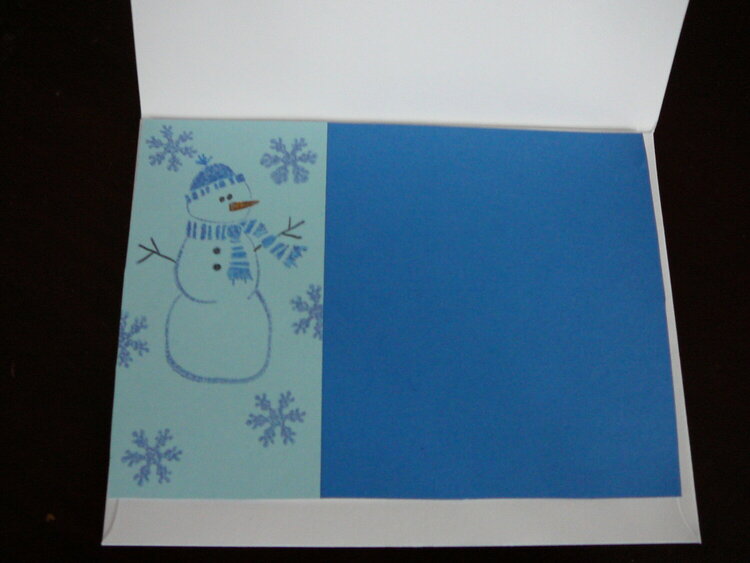 snowman card
