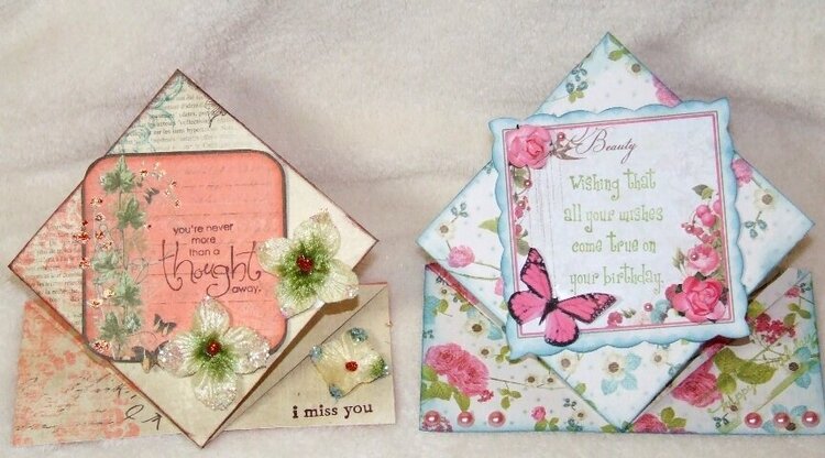 triangle pop up cards