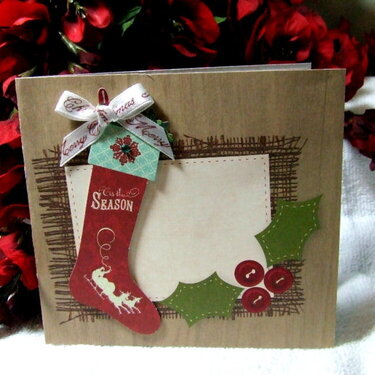 christmas card stocking