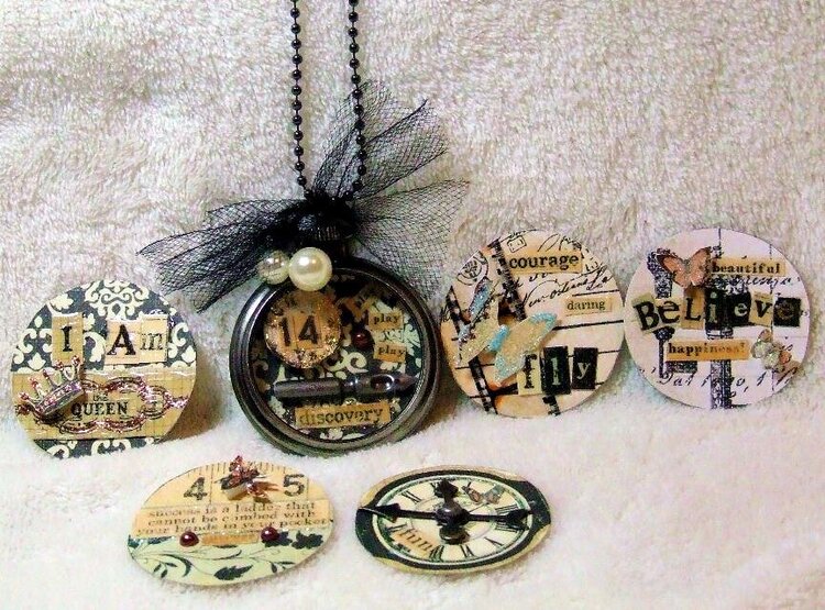 Tim Holtz Pocket watch necklace