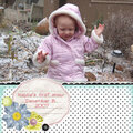 Kaylie's first snow