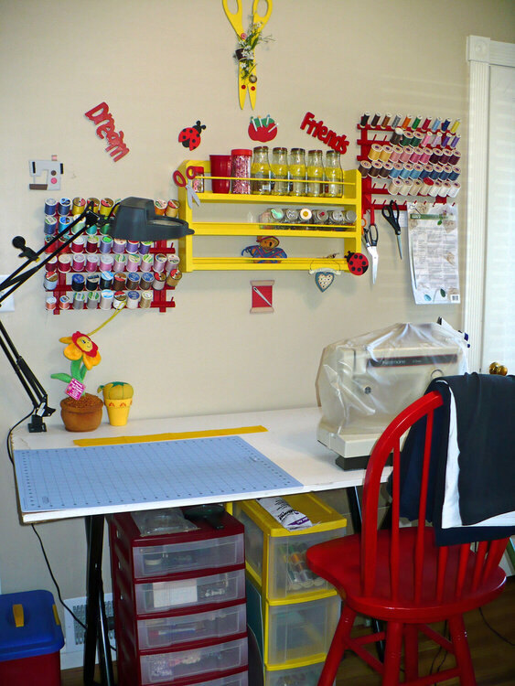 Sewing Area in my craft rm