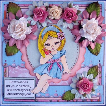 Gurlee Girl Easel Drawer Card- closed