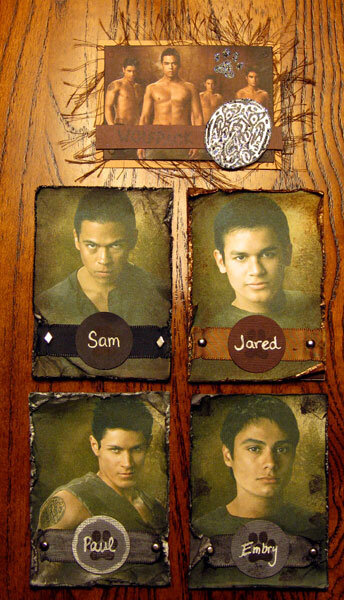 New Moon ATCs - Wolf pack, Jared, Paul, Embry and Sam