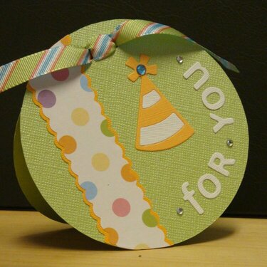 For You - circle gift tag/card