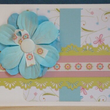 Everyday card - blue flower
