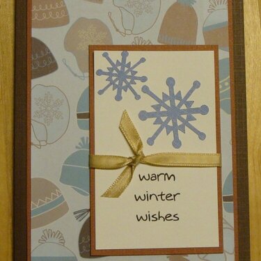 Warm winter wishes - brown