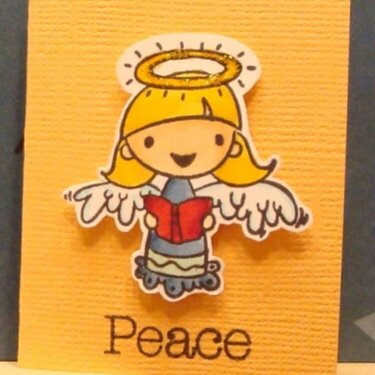 Christmas angel minicard