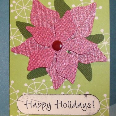 Poinsettia minicard