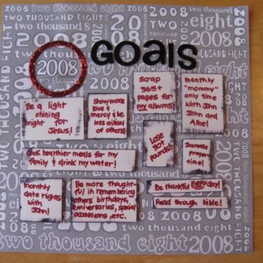 2008 Goals