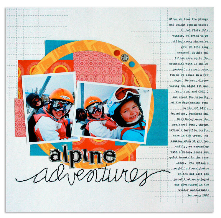 alpine adventures&lt;br&gt;{Scrapbooks, Etc. FEB &#039;12}