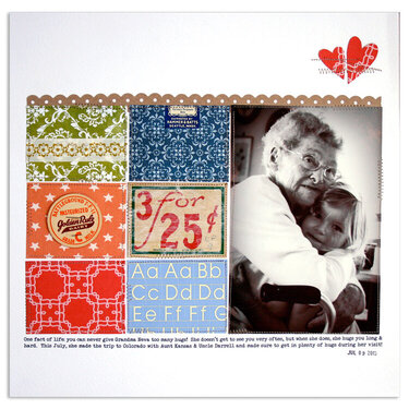 Grandma Hugs<br>{Scrapbook Trends Jan. 2011}