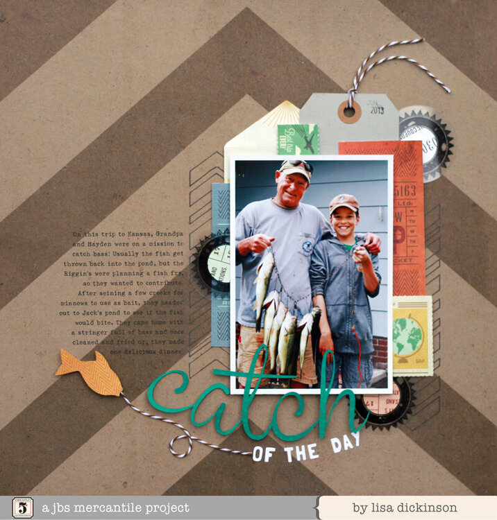 catch of the day | Scrapbook Trends Feb &#039;14