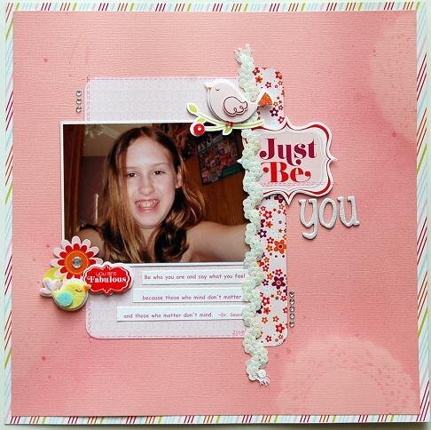 Just Be YOU   ***Scrapbook Daisies***