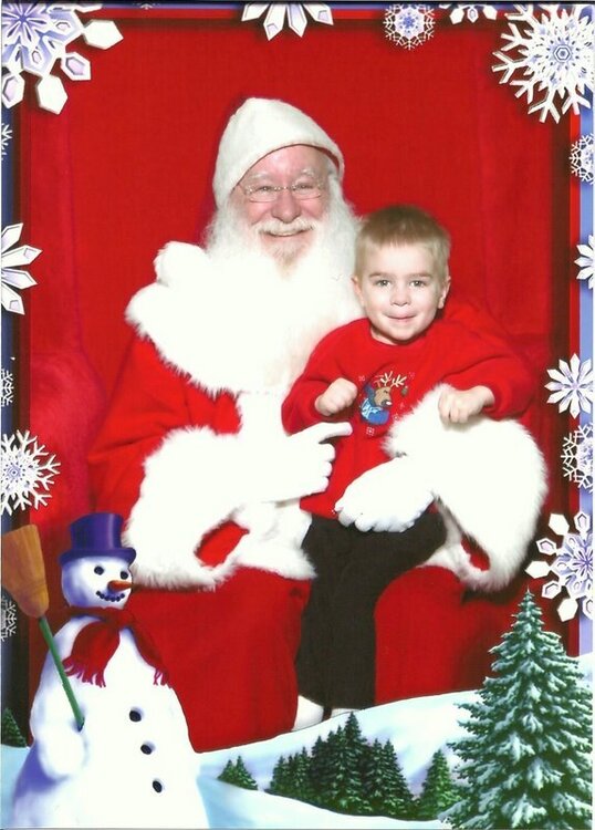 Evan and Santa &#039;08