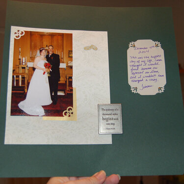 Wedding Scrapbook Page 1