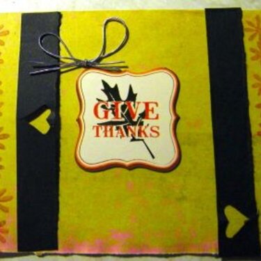 &quot;give thanks&quot; (1st card ever!)