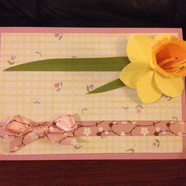 3-D Daffodil Card