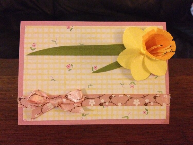 3-D Daffodil Card