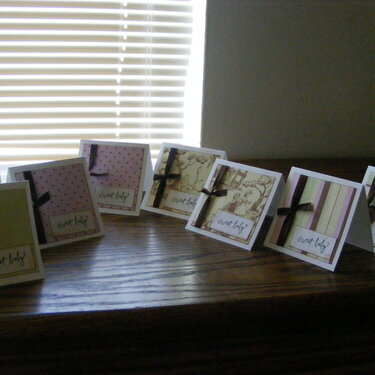 Baby Girl Card Set