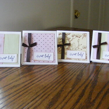 Baby Girl Card Set