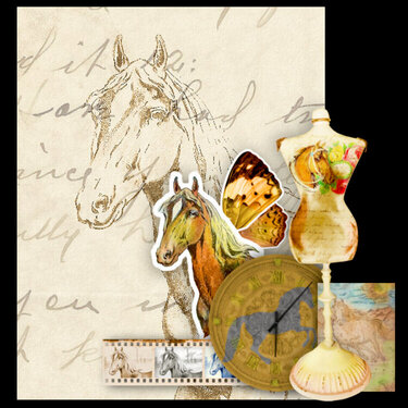 Horses- altered Art