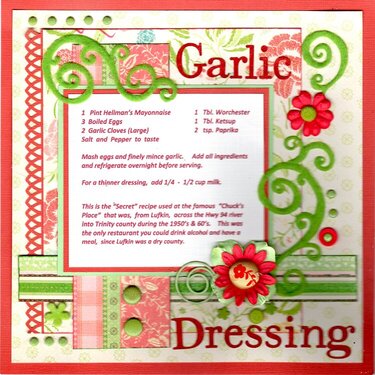 Recipes - Garlic Dressing