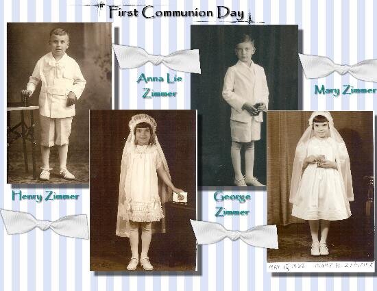 First communion days 1920-1935