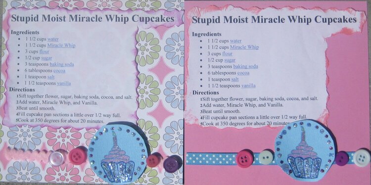 Stupid Moist Miracle Whip Cupcakes