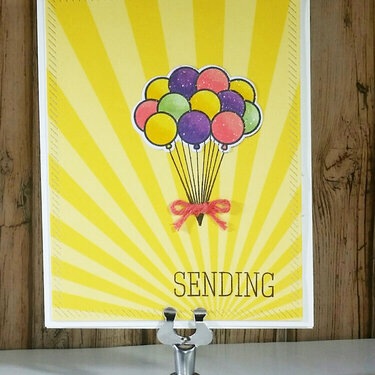 Sending Birthday Wishes Pop Up Card