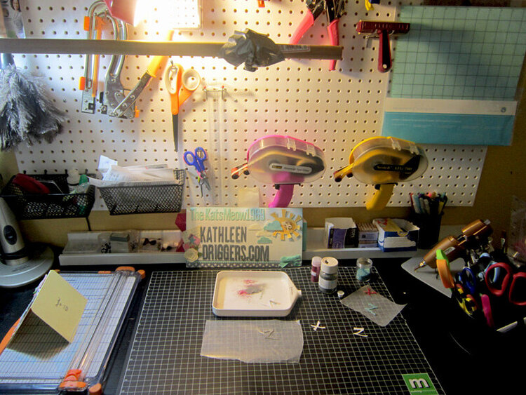 My scrapbooking &amp; packaging station