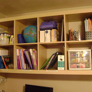 My 4x2 Ikea Expedit Bookshelf Hung on Wall Horizontally