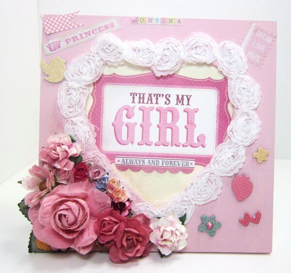 Altered Picture Frame  - My Girl