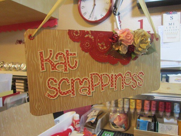 Door Sign for Kat Scrappiness